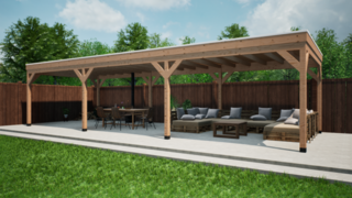 Douglas overkapping 400x1100cm Verando